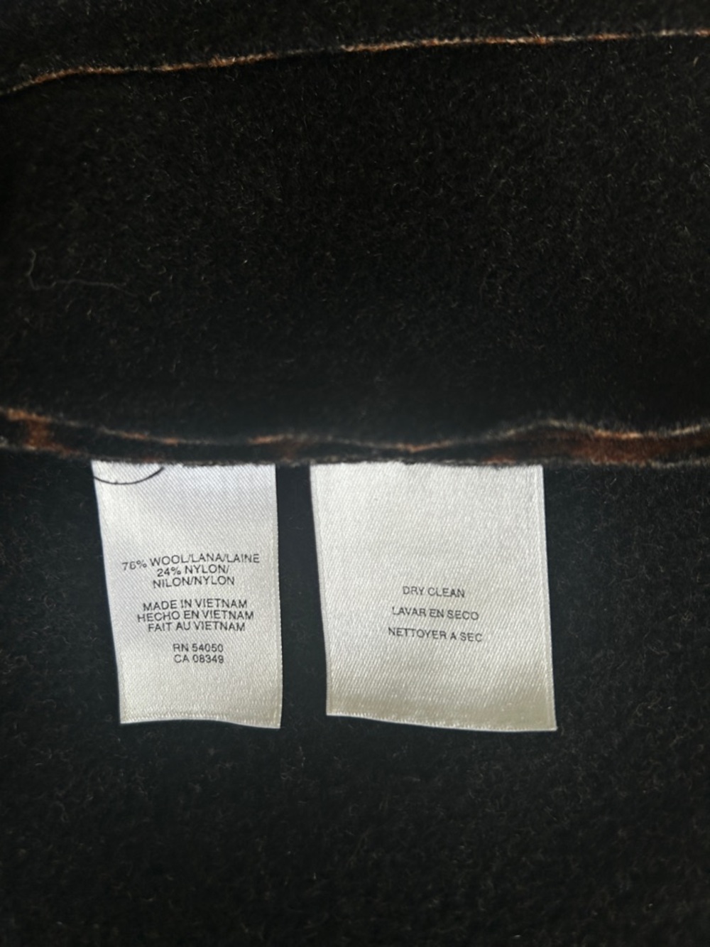 Jones New York Signature Leopard Print Wool Coat Brown Tan Women's Plus 2X - Picture 17 of 17